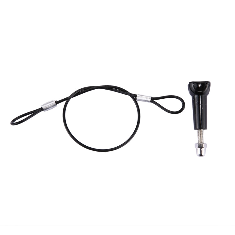 Stainless Steel Lanyard / Tether with Screw for GoPro HERO11 Black/HERO10 Black / HERO9 Black /HERO8 Black /7 /6/ 5 /5 Session /4 /3+ /3 /2 /1, Length: 19cm, Length: 31.5cm