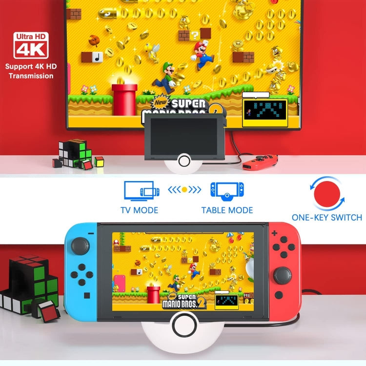 Multifunctional HDMI Charging Base Accessories For Nintendo Switch, Charging Base