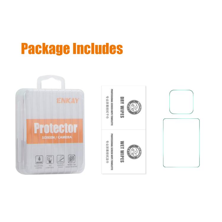 ENKAY 0.2mm 9H Tempered Glass Screen Protector Front ＆ Back Camera Film, For GoPro LIT HERO, For GoPro HERO13 Black