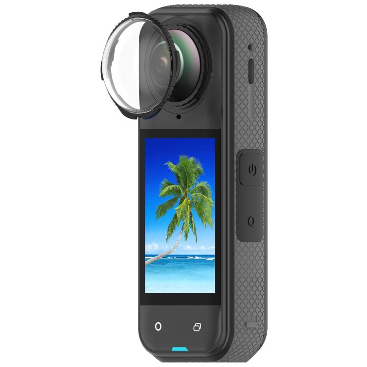 Rotating Optical Tempered Glass Lens Guard Protective Cover, For Insta360 X5, For Insta360 X4