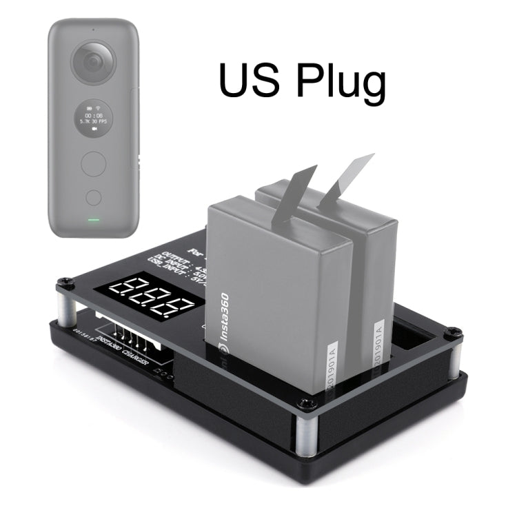 Micro USB 3 PCS Battery Charger for Insta360 ONE X Panoramic Camera, Eu Plug, Us Plug