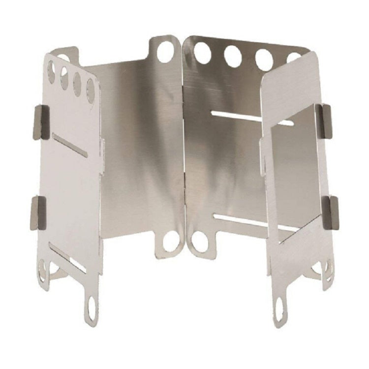 Camping Wood Stove Ultralight Folding Stove Outdoor Backpacking Cooking Wood Burning Stove Aluminum-Titanium, 7.8 x10.7x8.7cm