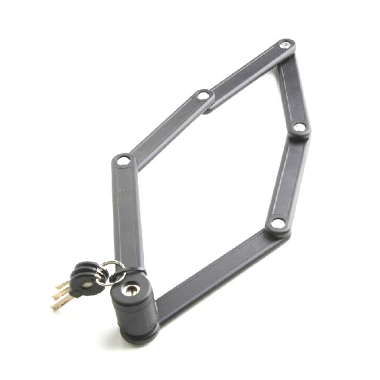 Tonyon Universal Anti-hydraulic Scissors Bicycle Lock Four-section Folding Mountain Bike Lock, Tonyon Folding Mountain Bike Lock(Black)