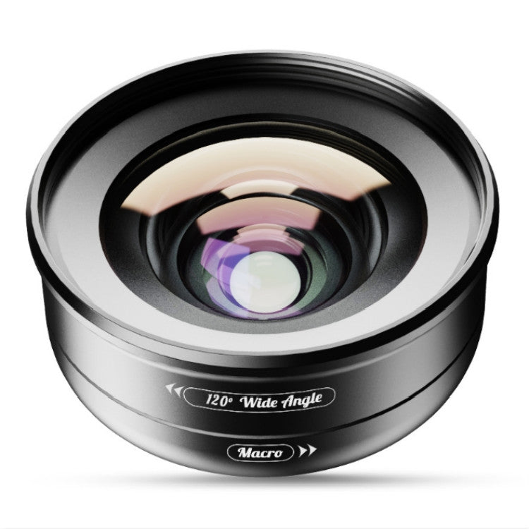 APEXEL APL-HD52IN1WM 2 in 1 Distortion-free HD 120-degree Wide-angle + 10X Macro Universal SLR External Mobile Phone Lens Set