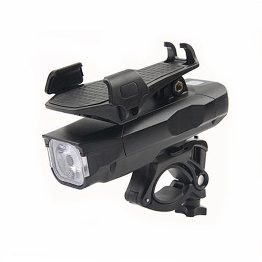 500LM Bicycle Light Mobile Phone Holder Multi-Function Riding Front Light With Horn, 4000 mAh (Black), 4000 mAh (Black Red), 4000 mAh (Black Blue), 4000 mAh (Black Orange), 2400 mAh (Black Red), 2400 mAh (Black Blue), 2400 mAh (Black Orange)