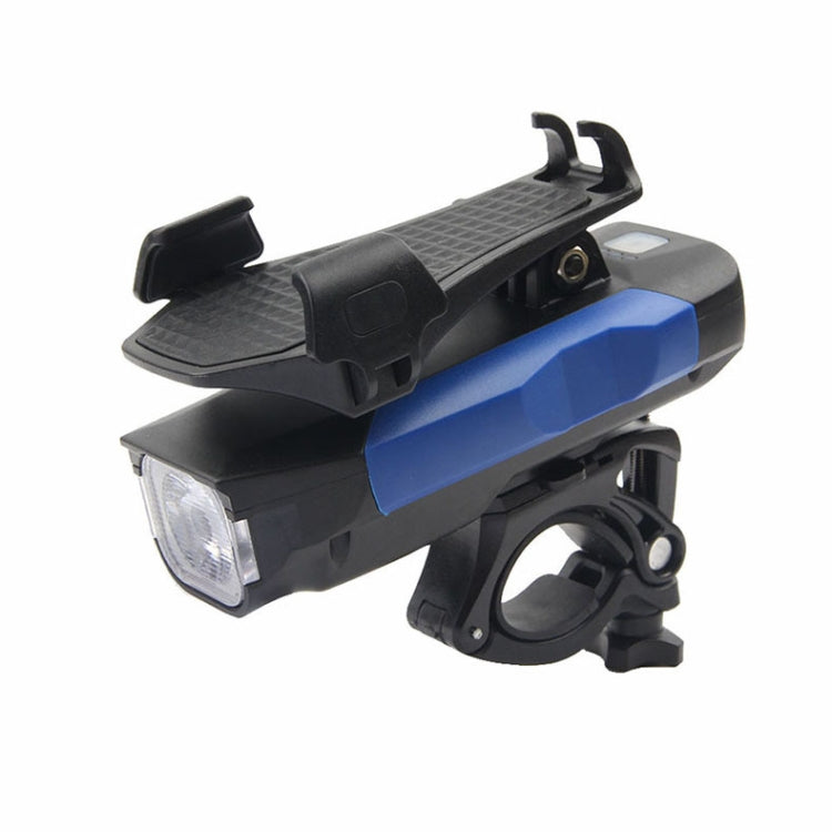 500LM Bicycle Light Mobile Phone Holder Multi-Function Riding Front Light With Horn, 4000 mAh (Black), 4000 mAh (Black Red), 4000 mAh (Black Blue), 4000 mAh (Black Orange), 2400 mAh (Black Red), 2400 mAh (Black Blue), 2400 mAh (Black Orange)           ...