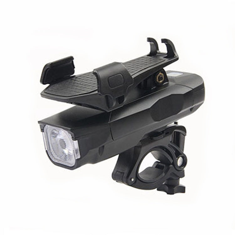 500LM Bicycle Light Mobile Phone Holder Multi-Function Riding Front Light With Horn, 4000 mAh (Black), 4000 mAh (Black Red), 4000 mAh (Black Blue), 4000 mAh (Black Orange), 2400 mAh (Black Red), 2400 mAh (Black Blue), 2400 mAh (Black Orange)           ...