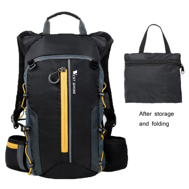 WEST BIKING Mountain Bike Riding Backpack Outdoor Lightweight Travel Bag, Yellow, Black, Green, Orange