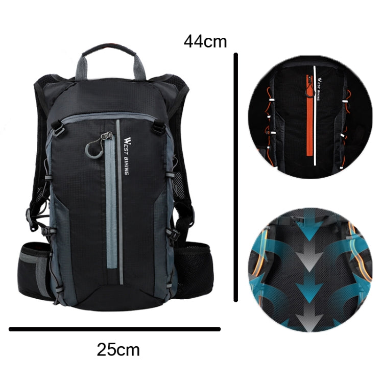 WEST BIKING Mountain Bike Riding Backpack Outdoor Lightweight Travel Bag, Yellow, Black, Green, Orange