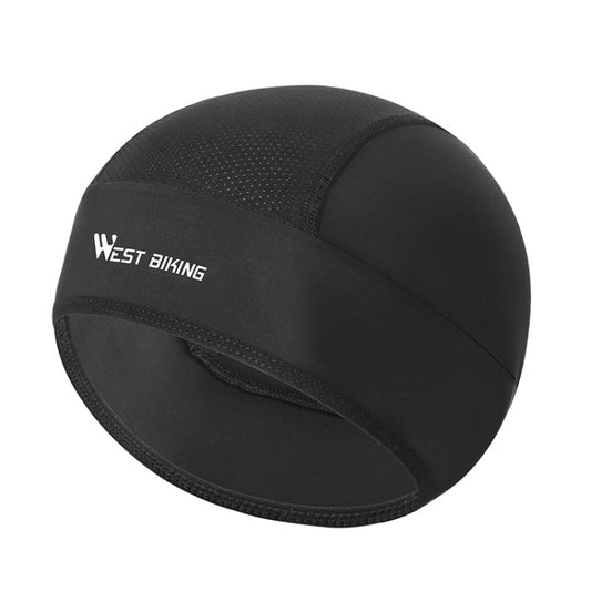 WEST BIKING Summer Riding Ice Silk Cap Windproof Hood Thin Inner Cap Breathable And Quick-Drying Helmet Lining Cap, Helmet Lining Cap(Black), Helmet Lining Cap(Gray)