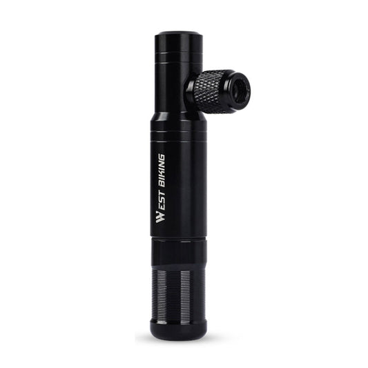 WEST BIKING YP0711083 Multifunctional Bicycle Tire Repair Tool Portable Inflator Emergency Riding Equipment, Black Without Gas Cylinder