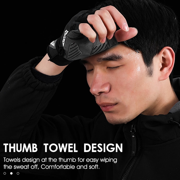 WEST BIKING YP0211210 Mountain Cycling Gloves Half Finger Breathable Anti-Slip Gloves Riding Equipment, M, L, XL