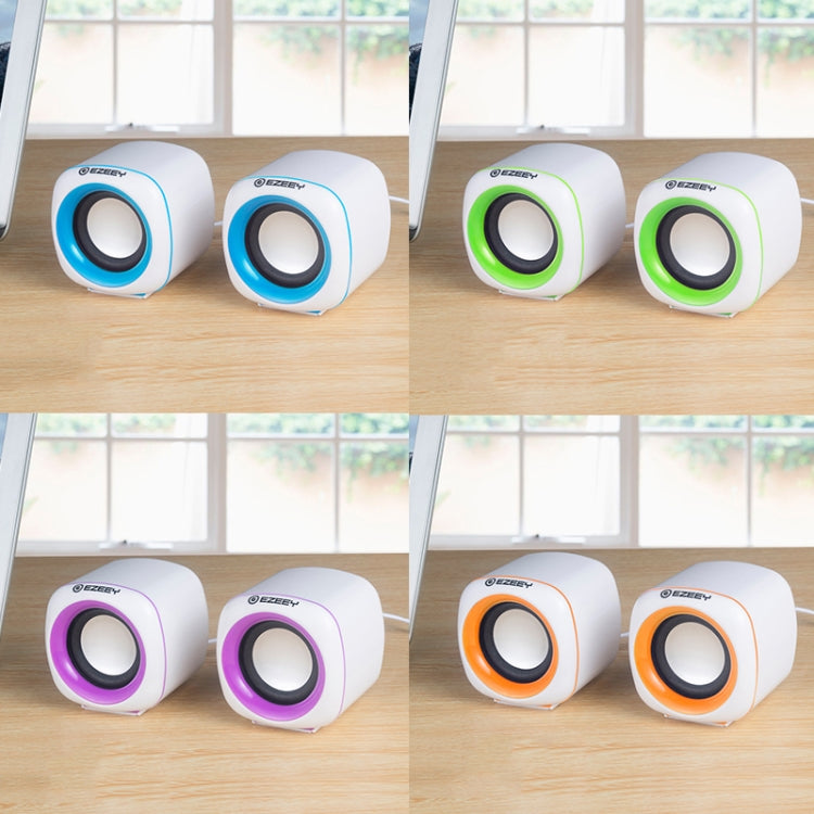 YEEZE A1 Multimedia USB2.0 Desktop Speaker Mini Computer Notebook Speaker, White Blue, White Green, White Purple, White Orange, Black Blue, Black Green, Black Purple, Black Prange, Electroplated Black Gold, Electroplated White, Electroplated Black