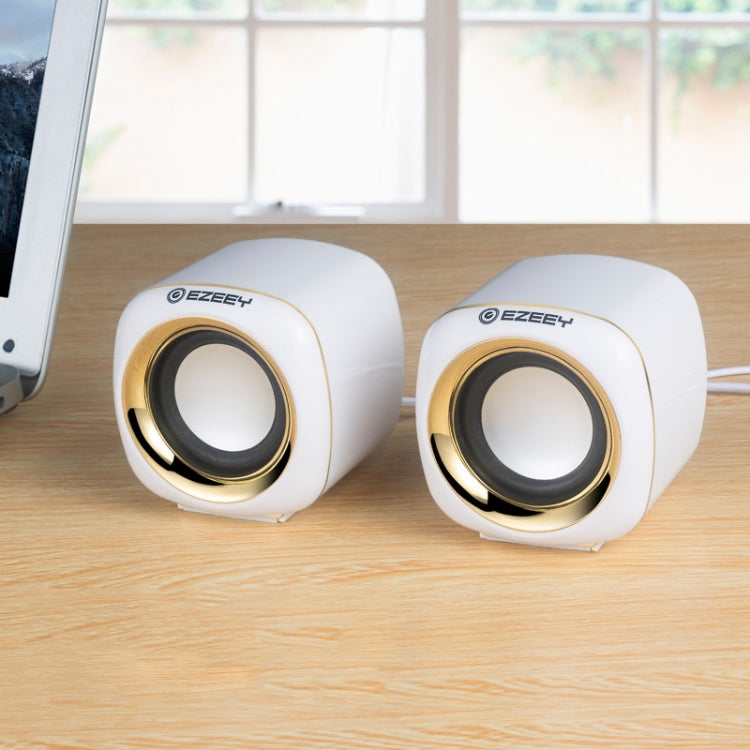 YEEZE A1 Multimedia USB2.0 Desktop Speaker Mini Computer Notebook Speaker, White Blue, White Green, White Purple, White Orange, Black Blue, Black Green, Black Purple, Black Prange, Electroplated Black Gold, Electroplated White, Electroplated Black