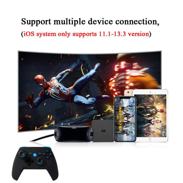 CX-X1  2.4GHz + Bluetooth 4.0 Wireless Game Controller Handle For Android / iOS / PC / PS3, Single Handle (Black), Handle + Bracket (Black), Handle + Bracket + Receiver (Black), Single Handle (Blue), Handle + Bracket (Blue)