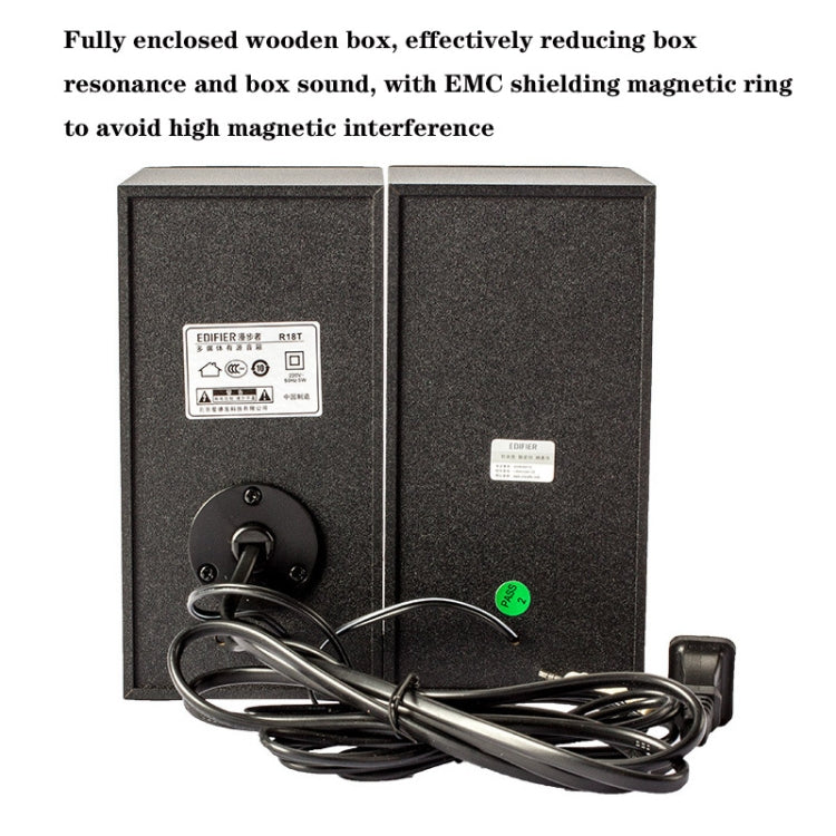 Edifier R18T Notebook Desktop Computer Mini Speaker Small Subwoofer, US Plug, R18T