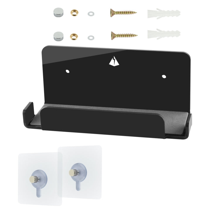 Game Console Wall Storage Bracket Game Console Accessories Storage Rack For Nintendo Switch, Acrylic Transparent, Acrylic Black