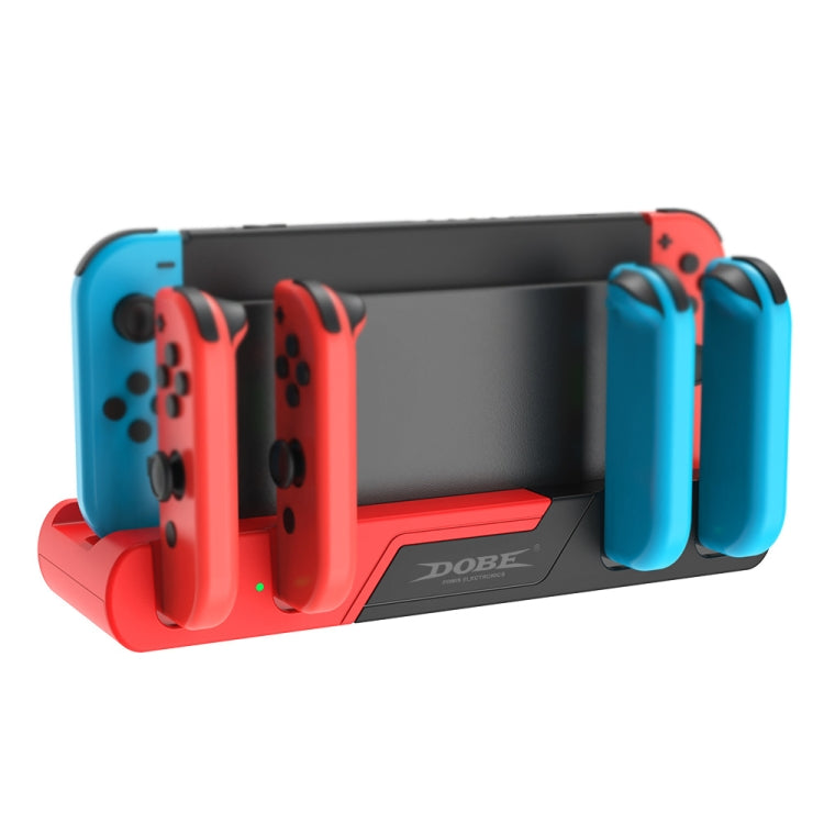 DOBE TNS-0122 4 In 1 Gamepad Charging Dock For Switch OLED, TNS-0122 White Black, TNS-0122 Red Black