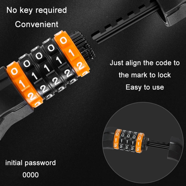WEST BIKING Bicycle Anti-Theft Cable Combination Lock, Length:, 2M, 2M With Buckle Rope