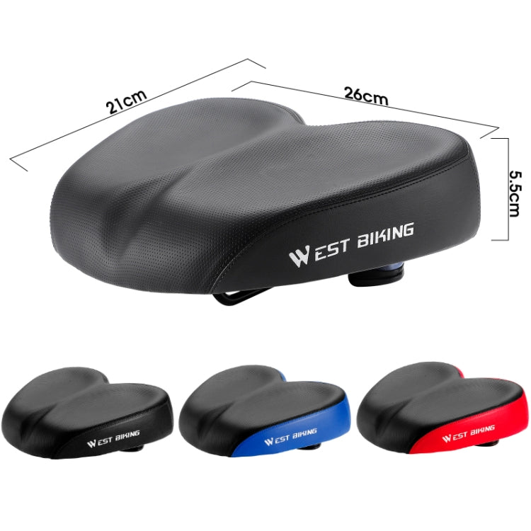 WEST BIKING Bicycle Widened And Comfortable Shock Absorbing Saddle, YP0801133