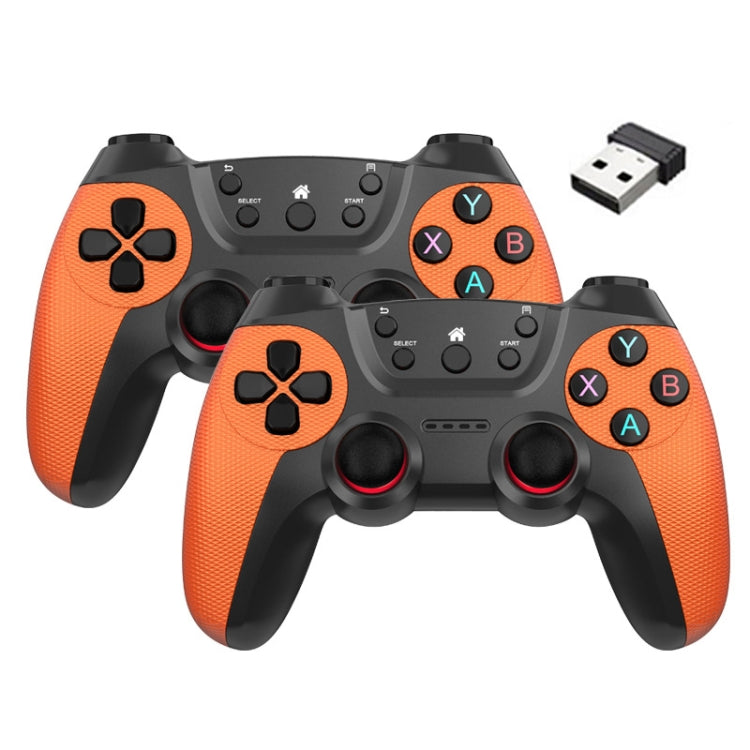KM-029   2.4G One for Two Doubles Wireless Controller Support PC / Linux / Android / TVbox, KM-029 (Lemon Yellow), KM-029 (Mountain Blue), KM-029 (Battle Gray), KM-029 (Elegant Silver), KM-029 (Mint Green), KM-029 (Cangling Green)