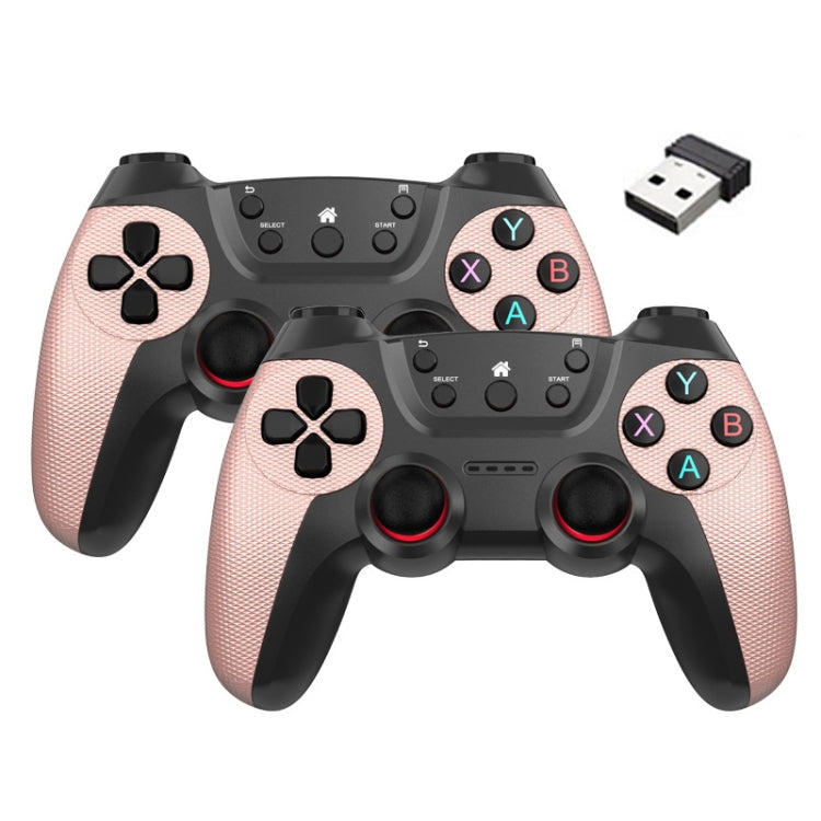 KM-029   2.4G One for Two Doubles Wireless Controller Support PC / Linux / Android / TVbox, KM-029 (Lemon Yellow), KM-029 (Mountain Blue), KM-029 (Battle Gray), KM-029 (Elegant Silver), KM-029 (Mint Green), KM-029 (Cangling Green)