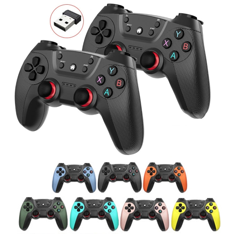 KM-029   2.4G One for Two Doubles Wireless Controller Support PC / Linux / Android / TVbox, KM-029 (Lemon Yellow), KM-029 (Mountain Blue), KM-029 (Battle Gray), KM-029 (Elegant Silver), KM-029 (Mint Green), KM-029 (Cangling Green)