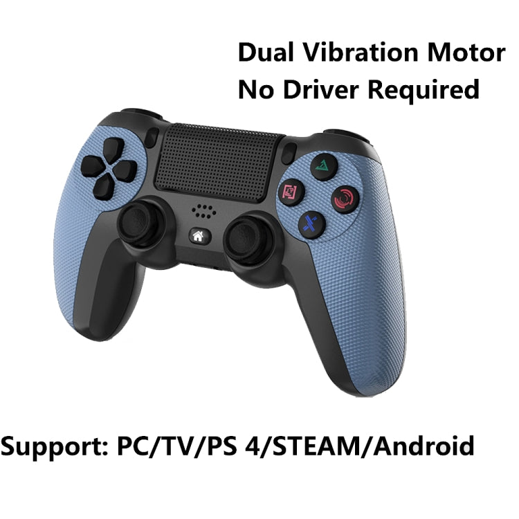 KM048 For PS4 Bluetooth Wireless Gamepad Controller 4.0 With Light Bar, KM048 (Lemon Yellow), KM048 (Mountain Blue), KM048 (Battle Gray), KM048 (Elegant Silver), KM048 (Elegant White), KM048 (Mint Green), KM048 (Cangling Green), KM048 (Vitality Orange)...