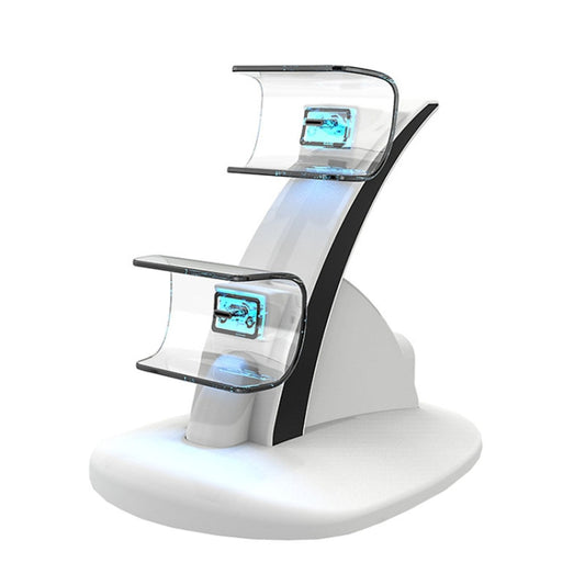 iplay HBP-253 For PS5 Game Wireless Handle Double Charging Base Placement Bracket, HBP-253 (Black), HBP-253 (White)