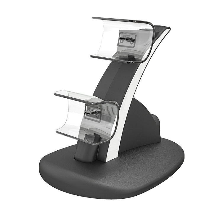 iplay HBP-253 For PS5 Game Wireless Handle Double Charging Base Placement Bracket, HBP-253 (Black), HBP-253 (White)