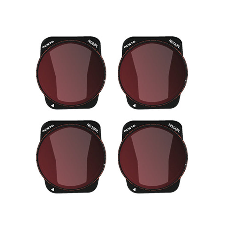 For DJI Air 3 RCSTQ Multi-Layer Coating Waterproof  Filter, ND8, ND16, ND32, ND64, CPL, UV, ND-PL8, NDL-PL16, ND-PL32, ND-PL64, ND8/16/32/64 4-in-1, ND-PL8/16/32/64 4-in-1, ND4/8/16/32/64+UV+CPL 6 -in-1, ND-PL8/16/32/64 +UV +CPL 6-in-1