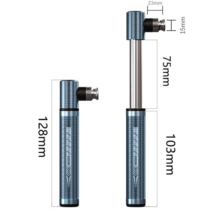 ENLEE ED200 Portable Bicycle Thumbtube American And French Valve Mini Pumps For Home Use