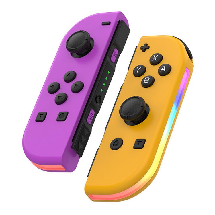 JOY-02 Gaming Left And Right Handle With RGB Lights Body Feel Bluetooth Gamepad For Switch / Switch OLED / Switch Pro / Switch Lite / Switch Joycon, Blue Red, Green Blue, White