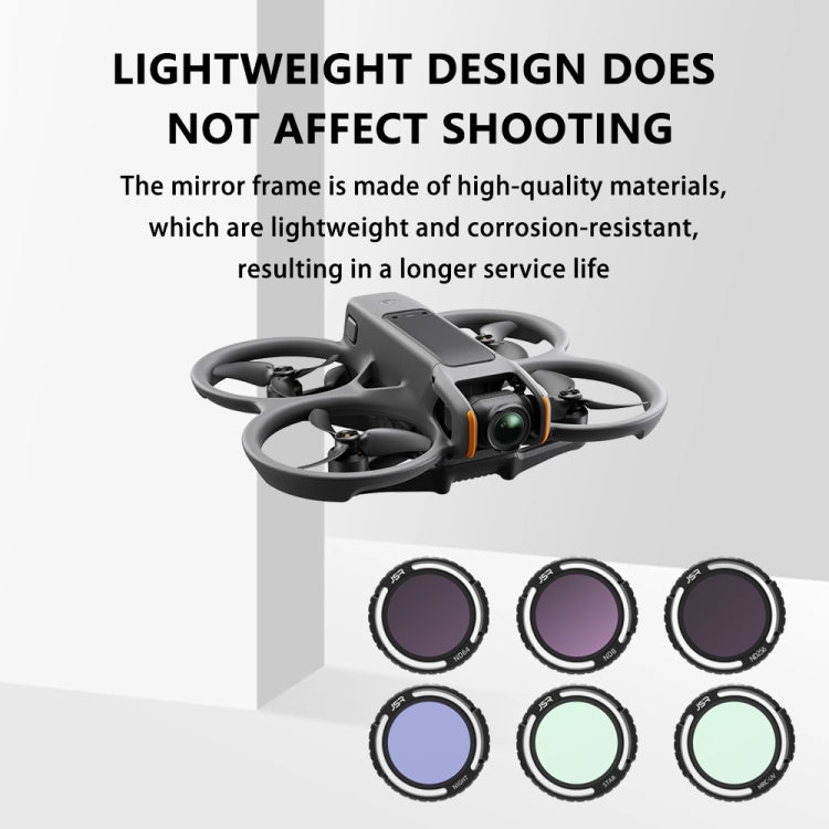 For DJI Avata 2 Traverser Filter Accessories Camera Scrim Polarizing Lens, JSR-2050-01 MCUV, JSR-2050-04 CPL, JSR-2050-05 ND8, JSR-2050-06 ND16, JSR-2050-07 ND32, JSR-2050-08 ND64, JSR-2050-09 ND256, JSR-2050-10 ND8PL, JSR-2050-11 ND16PL