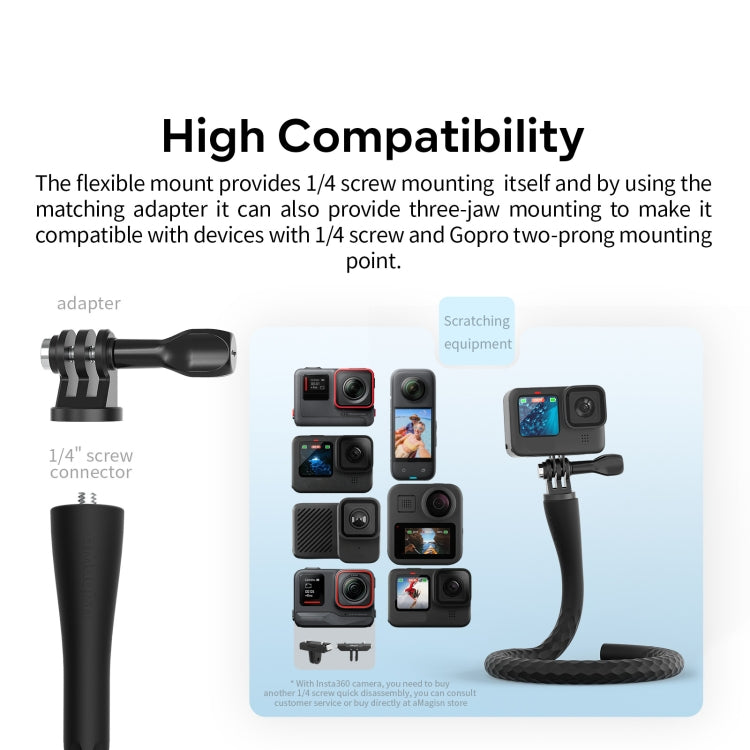 aMagisn AM10 Flexible Stand Octopus Sports Camera Cycling Vlog Accessories