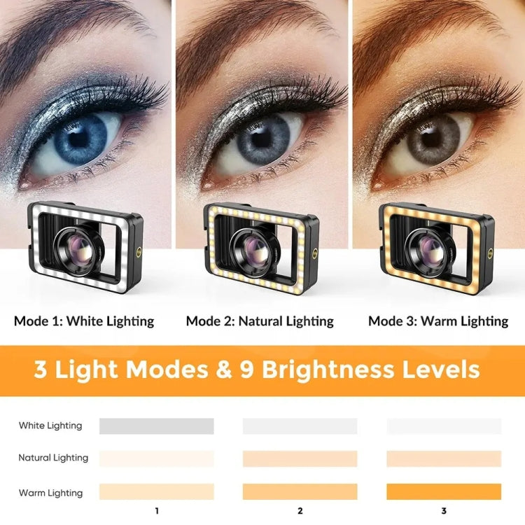 APEXEL 4K HD 100mm Macro Lens With LED Fill Light Set for Smartphones, APL-HB100FL23-Z