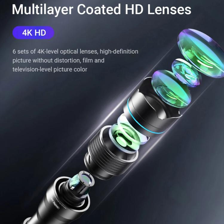 APEXEL APL-20-40XCR50 20-40X Phone Zoom Lens Kit with Adjustable 42-129cm Tripod HD Telephoto Lens for Moon, Concert Photography