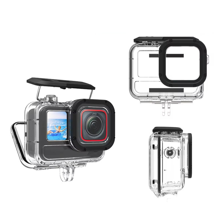 For Insta360 Ace Pro Camera TELESIN 45m Waterproof Case Underwater Diving Housing Cover, Waterproof Case