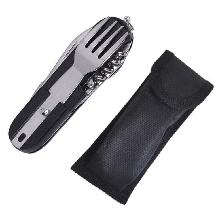 SY-FT008 7-in-1 Multifunctional Outdoor Camping Portable Folding Tableware Combination