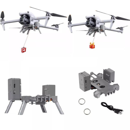 For DJI Air 3S / Air 3 Drone YX Airdrop System Rechargeable Thrower Load 500g, For DJI Air 3S / Air 3