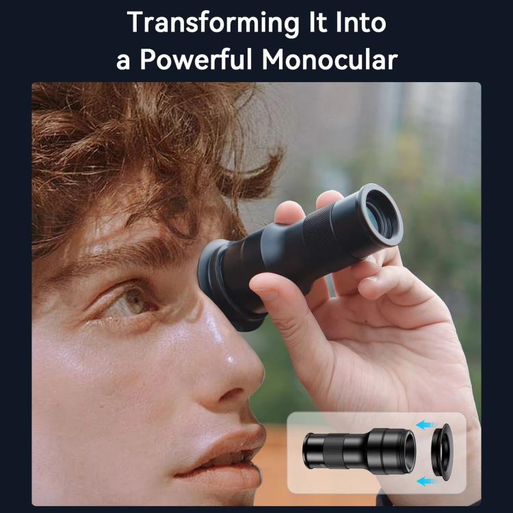 APEXEL APL-TM6 Portable 6X Telephoto Macro 2 In 1 Cell Phone Lens, APL-TM6