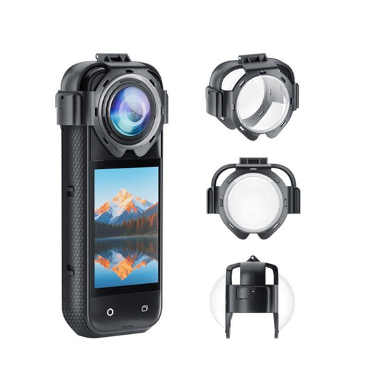 For Insta360 X5 Anti-Fog Snap-On Lens Protector Durable Glass Cover, Lens Protector