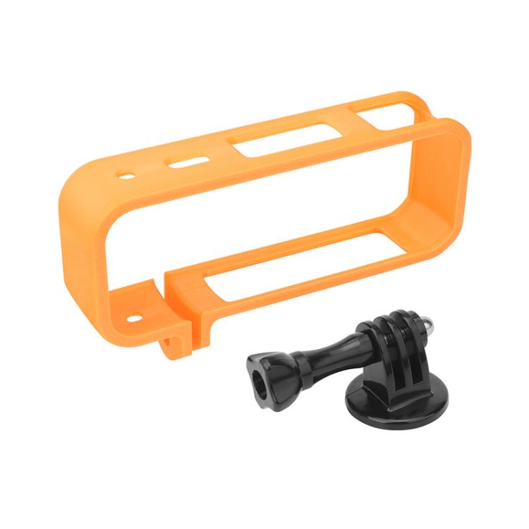 For Insta360 X5 360 Camera CQT Expandable Protective Cage Shockproof Case, Vertical Black, Horizontal Black, Vertical Orange, Horizontal Orange