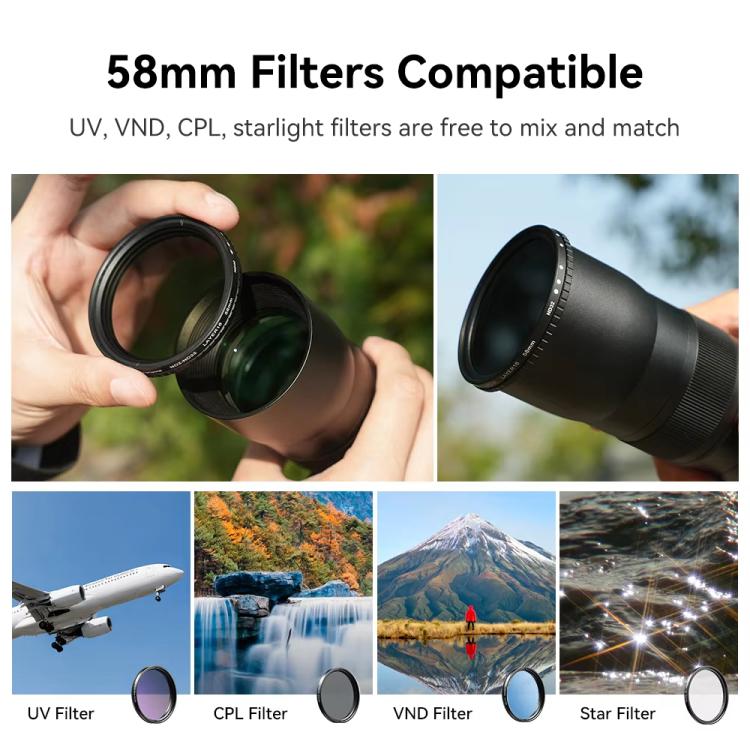 APEXEL TeleCular 3 20X-60X Zoom Lens Kit for Smartphones HD Super Telephoto Long-Range Shooting with Tripod Adapter, APL-T20-60XJJ029
