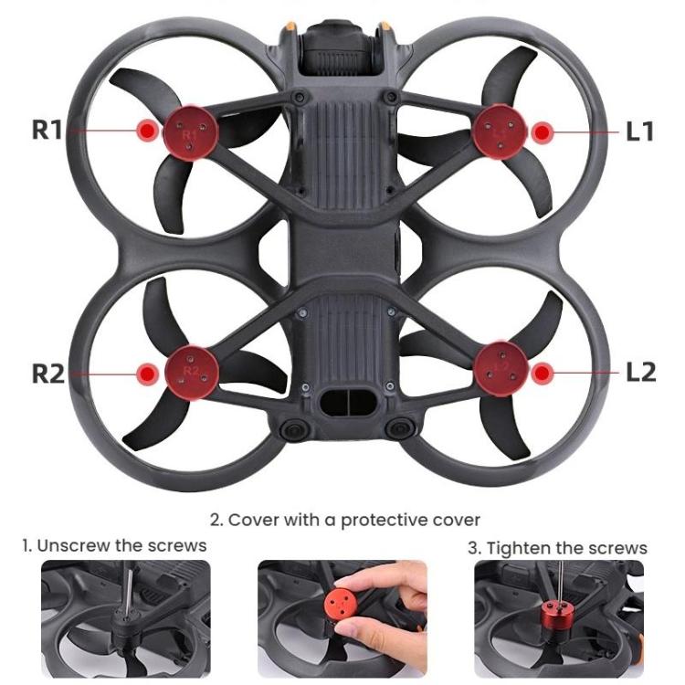 For DJI Avata 2 BRDRC Motor Dust Protection Cover Accessories, Motor Cover, Bottom Cover + Lens Cover, Bottom Cover + Gimbal Bumper, Bottom Cover + Protection Ring, Bottom Cover + Gimbal Bumper + Protection Ring
