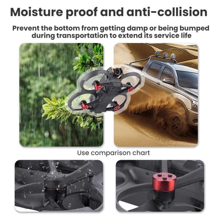 For DJI Avata 2 BRDRC Motor Dust Protection Cover Accessories, Motor Cover, Bottom Cover + Lens Cover, Bottom Cover + Gimbal Bumper, Bottom Cover + Protection Ring, Bottom Cover + Gimbal Bumper + Protection Ring