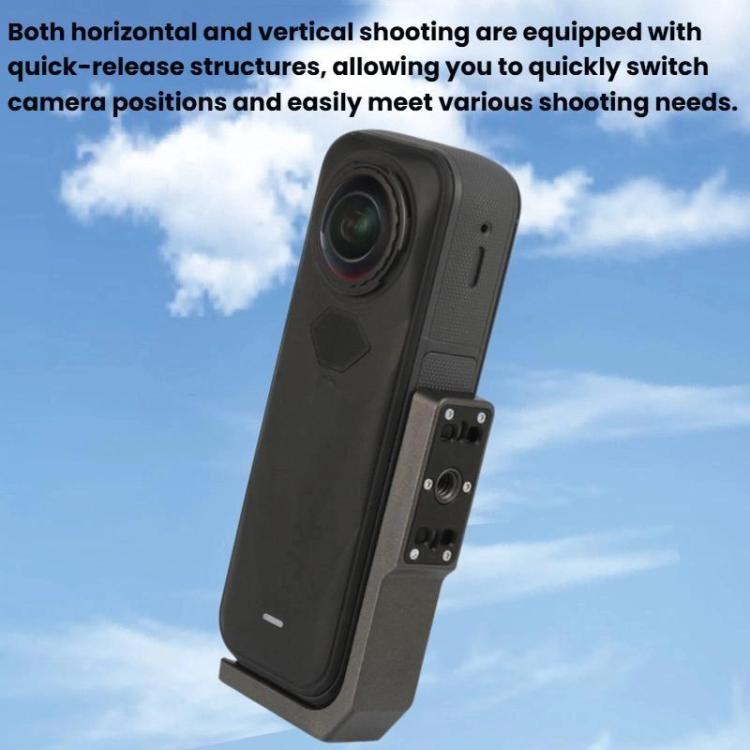 For Insta360 X3/X4/X5 Quick-Release Mount For Horizontal Vertical Shooting Horizontal Stand, For Insta360 X3/X4/X5