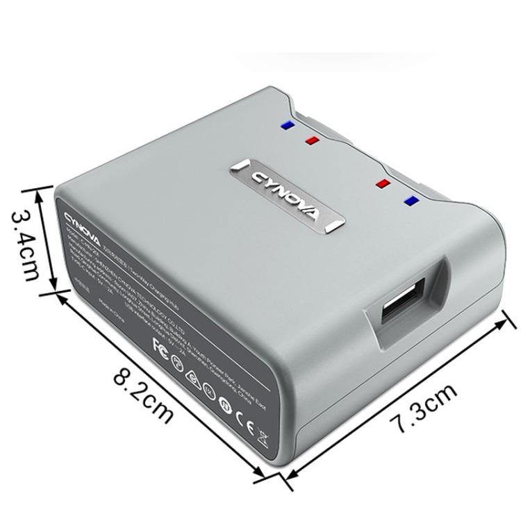 For DJI Mini 2 / 2 SE / 4K CYNOVA C-MN-201 Portable Dual-Way Charging Manager With USB-C Ports