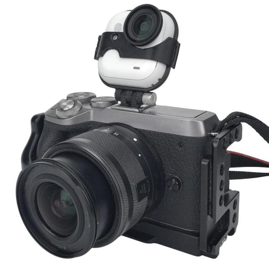 Hot Shoe Mount for Insta360 GO Ultra to DSLR/Mirrorless Cameras Dual Camera Adapter Bracket