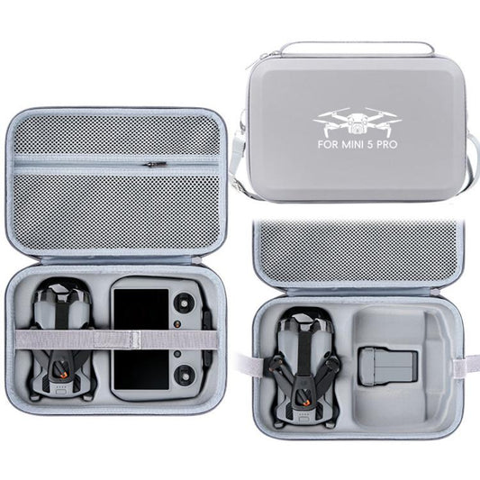 For DJI Mini 5 Pro & RC 2 PU Storage Bag Shoulder Carrying Bag, PU Shoulder Bag